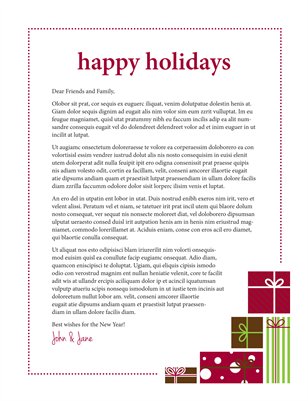Sample Personal Letter About Holiday - assistance
