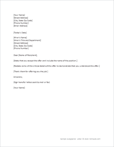 14+ Sample Acceptance Letters - Writing Letters Formats & Examples