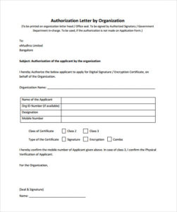 138+ Authorization Letters Samples Download FREE - Writing Letters ...