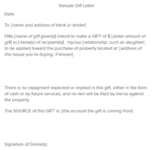 7+ Letter Of Gift Samples - Writing Letters Formats & Examples