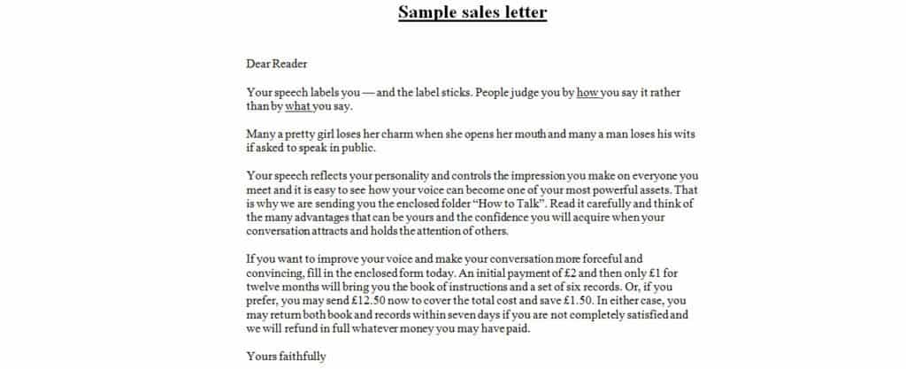 41+ Sample Sales Letters - Templates Word PDF